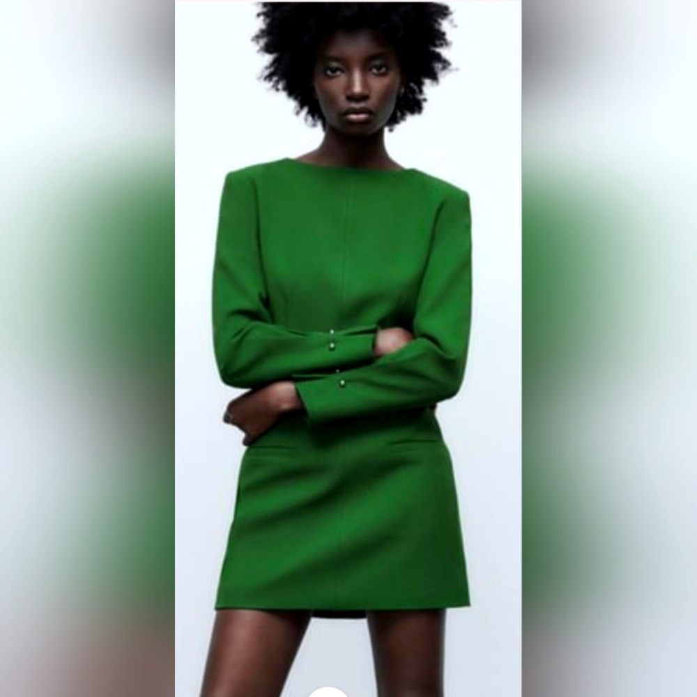Zara Green Midi Dress Size XL